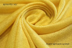 Ткань для жакета Академик креп цвет жёлтый