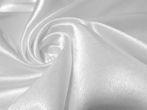Ткань для пиджака Креп сатин цвет белый