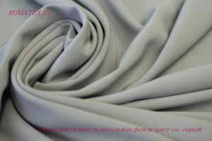 Ткань костюмно-плательная фенси цвет светло серый