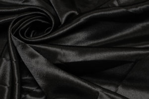 Ткань креп сатин цвет черный