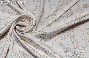 Ткань армани шелк барбарис цвет белый